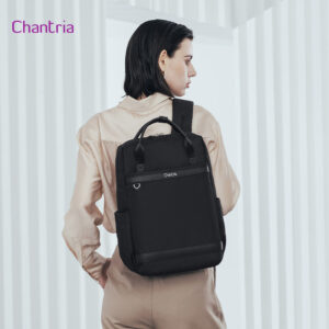 CHANTRIA γυναικεία τσάντα πλάτης CB00639 με θήκη laptop 14", 12.5L, μαύρη | Προσωπική Φροντίδα | elabstore.gr
