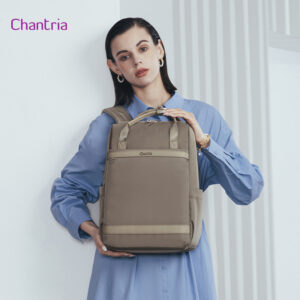 CHANTRIA γυναικεία τσάντα πλάτης CB00639 με θήκη laptop 14", 12.5L, χακί | Προσωπική Φροντίδα | elabstore.gr