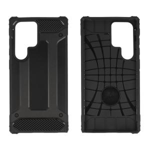 POWERTECH θήκη Armor Carbon MOB-1965 για Samsung Galaxy S24 Ultra, μαύρη | Αξεσουάρ κινητών | elabstore.gr