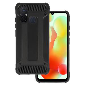 POWERTECH θήκη Armor Carbon MOB-1966 για Xiaomi Redmi 12C/11A, μαύρη | Αξεσουάρ κινητών | elabstore.gr