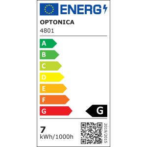 OPTONICA LED καλωδιοταινία 4801, 5050 30 SMD/m, 12V, 500lm/m, 6000K, 5m | Φωτισμός | elabstore.gr