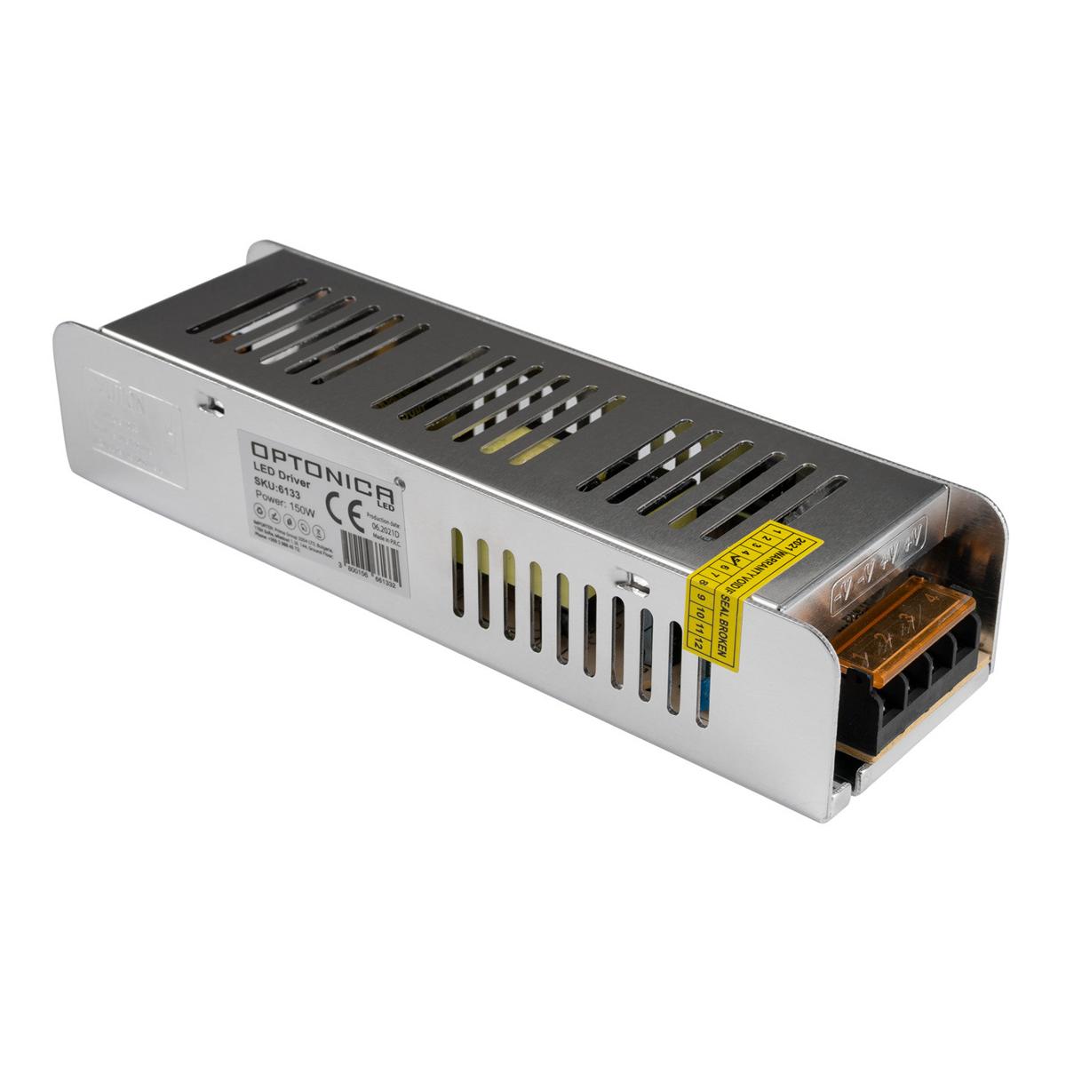OPTONICA τροφοδοτικό LED καλωδιοταινίας 6133, 150W, 12V/12.5A | eLabstore.gr OPTONICA τροφοδοτικό LED καλωδιοταινίας 6133, 150W, 12V/12.5A | Φωτισμός | elabstore.gr