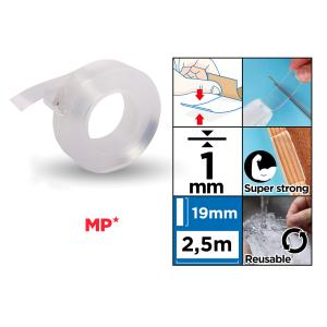 MP κολλητική ταινία διπλής όψεως PA524-02, nano gel, 19mm x 2.5m, διάφανη | Εργαλεία | elabstore.gr