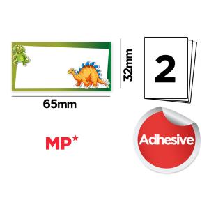 MP αυτοκόλλητες ετικέτες τετραδίων PN125-109, 65x32mm, 8 σχέδια, 16τμχ | Αναλώσιμα - Είδη Γραφείου | elabstore.gr