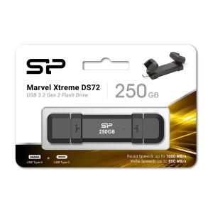 SILICON POWER εξωτερικός SSD Marvel Xtreme DS72, USB-C/USB 3.2, 250GB, μαύρο | PC & Αναβάθμιση | elabstore.gr