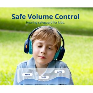 TRONSMART headphones για παιδιά KH02, ασύρματα & ενσύρματα, μπλε | Αξεσουάρ κινητών | elabstore.gr
