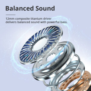 TRONSMART earphones με θήκη φόρτισης Sounfii R4, TWS, ENC, 12mm, μαύρο | Αξεσουάρ κινητών | elabstore.gr