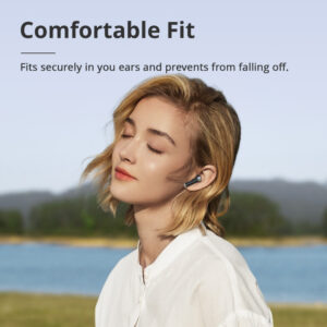 TRONSMART earphones με θήκη φόρτισης Sounfii R4, TWS, ENC, 12mm, μαύρο | Αξεσουάρ κινητών | elabstore.gr
