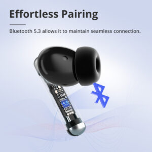 TRONSMART earphones με θήκη φόρτισης Sounfii R4, TWS, ENC, 12mm, μαύρο | eLabstore.gr