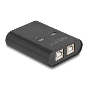 DELOCK USB Type B switch 11503, 2 σε 1, μαύρο | Καλώδια - Αντάπτορες | elabstore.gr