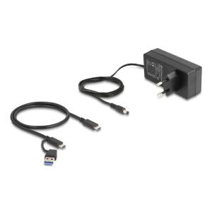 DELOCK USB hub 64248 με διακόπτες, 5x θυρών, 5Gbps, USB/USB-C σύνδεση, γκρι | Συνοδευτικά PC | elabstore.gr