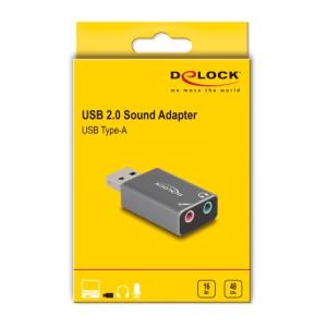 DELOCK εξωτερική κάρτα ήχου 66633, 2x 3.5mm, USB σύνδεση, γκρι | eLabstore.gr DELOCK εξωτερική κάρτα ήχου 66633, 2x 3.5mm, USB σύνδεση, γκρι | PC & Αναβάθμιση | elabstore.gr