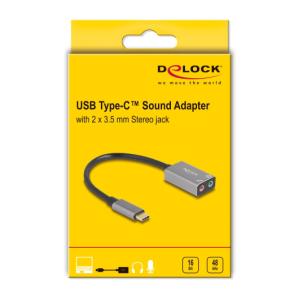 DELOCK εξωτερική κάρτα ήχου 67071, 2x 3.5mm, USB-C σύνδεση, γκρι | eLabstore.gr DELOCK εξωτερική κάρτα ήχου 67071, 2x 3.5mm, USB-C σύνδεση, γκρι | PC & Αναβάθμιση | elabstore.gr
