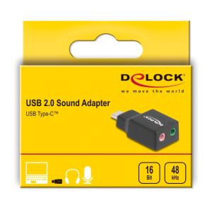 DELOCK εξωτερική κάρτα ήχου 67128, 2x 3.5mm, USB-C σύνδεση, μαύρη | eLabstore.gr DELOCK εξωτερική κάρτα ήχου 67128, 2x 3.5mm, USB-C σύνδεση, μαύρη | PC & Αναβάθμιση | elabstore.gr