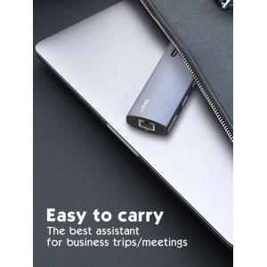LDNIO docking station DS-16H, 6 θυρών, USB-C σύνδεση, 4K, 100W PD, γκρι | Συνοδευτικά PC | elabstore.gr