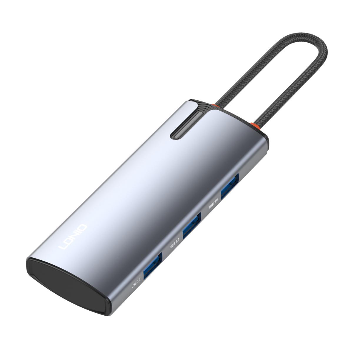 LDNIO docking station DS-15H, 5 θυρών, USB-C σύνδεση, 4K, 100W PD, γκρι | eLabstore.gr LDNIO docking station DS-15H, 5 θυρών, USB-C σύνδεση, 4K, 100W PD, γκρι | Συνοδευτικά PC | elabstore.gr