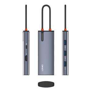 LDNIO docking station DS-15H, 5 θυρών, USB-C σύνδεση, 4K, 100W PD, γκρι | eLabstore.gr LDNIO docking station DS-15H, 5 θυρών, USB-C σύνδεση, 4K, 100W PD, γκρι | Συνοδευτικά PC | elabstore.gr