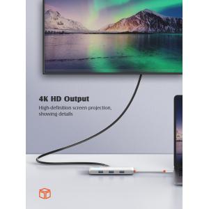 LDNIO docking station DS-26H, 6 θυρών, USB-C σύνδεση, 4K, 100W PD, λευκό | Συνοδευτικά PC | elabstore.gr