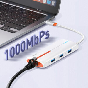 LDNIO docking station DS-26H, 6 θυρών, USB-C σύνδεση, 4K, 100W PD, λευκό | Συνοδευτικά PC | elabstore.gr