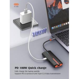 LDNIO docking station DS-26H, 6 θυρών, USB-C σύνδεση, 4K, 100W PD, λευκό | eLabstore.gr