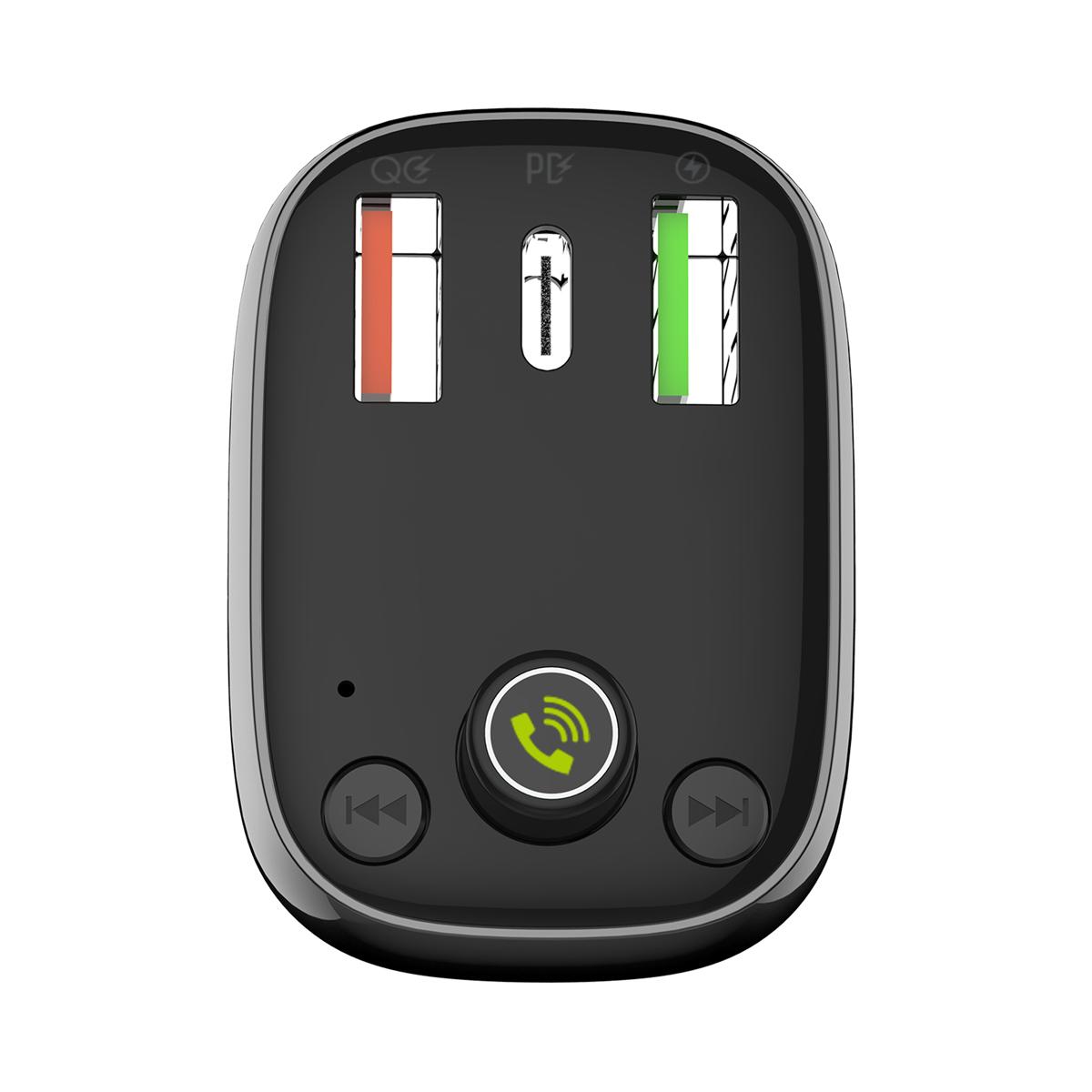 LDNIO FM Transmitter & φορτιστής C704Q, 2x USB/1x USB-C, 36W, Bluetooth, μαύρο | eLabstore.gr LDNIO FM Transmitter & φορτιστής C704Q, 2x USB/1x USB-C, 36W, Bluetooth, μαύρο | Gadgets - Αξεσουάρ | elabstore.gr