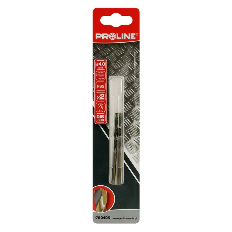 PROLINE σετ τρυπάνια για σίδηρο HSS 79040K, 4mm, DIN 338, 2τμχ | eLabstore.gr PROLINE σετ τρυπάνια για σίδηρο HSS 79040K, 4mm, DIN 338, 2τμχ | Εργαλεία | elabstore.gr