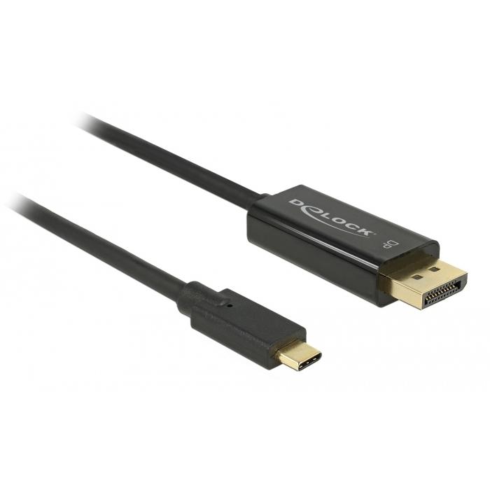DELOCK καλώδιο USB-C σε DisplayPort 85255, DP Alt Mode, 4K, 1m, μαύρο | eLabstore.gr DELOCK καλώδιο USB-C σε DisplayPort 85255, DP Alt Mode, 4K, 1m, μαύρο | Καλώδια - Αντάπτορες | elabstore.gr