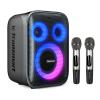 TRONSMART φορητό ηχείο Halo 200 με 2x μικρόφωνα, 120W, 15000mAh, LED, μαύρο | Εικόνα & Ήχος | elabstore.gr