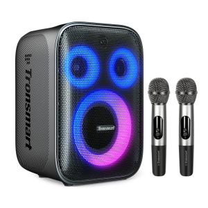 TRONSMART φορητό ηχείο Halo 200 με 2x μικρόφωνα, 120W, 15000mAh, LED, μαύρο | Εικόνα & Ήχος | elabstore.gr