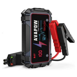 AVAPOW εκκινητής μπαταρίας αυτοκινήτου A07 με φακό, 12V/1500A, 8000mAh | Gadgets - Αξεσουάρ | elabstore.gr
