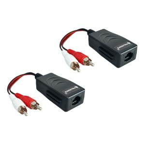 FOLKSAFE audio extender FS-2001AA μέσω καλωδίου RJ45, RCA σε RCA, έως 1000m | Καλώδια - Αντάπτορες | elabstore.gr