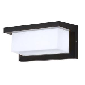 POWERTECH LED φωτιστικό τοίχου HLL-0165, 12W, 4000K, 960lm, IP65, μεταλλικό, μαύρο | Φωτισμός | elabstore.gr
