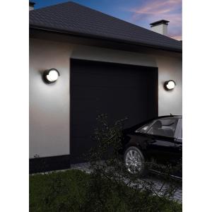 POWERTECH LED φωτιστικό τοίχου HLL-0167, 12W, 4000K, 960lm, IP65, μεταλλικό, μαύρο | Φωτισμός | elabstore.gr