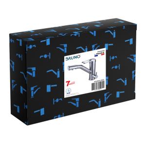 BRUNO μπαταρία πάγκου κουζίνας M54954-355C, τρίοδη, αναμεικτική, ασημί | eLabstore.gr