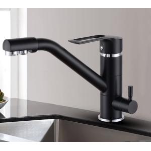 BRUNO μπαταρία πάγκου κουζίνας M54954-355H, τρίοδη, αναμεικτική, μαύρη | Οικιακός εξοπλισμός | elabstore.gr