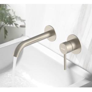 BRUNO μπαταρία νιπτήρα μπάνιου M61615-207, εντοιχισμού, αναμεικτική, ασημί | Οικιακός εξοπλισμός | elabstore.gr