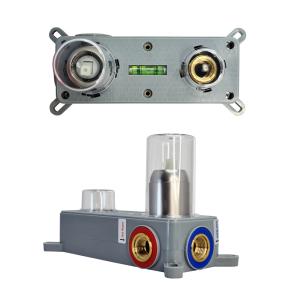 BRUNO μπαταρία νιπτήρα μπάνιου M61615-273, εντοιχισμού, αναμεικτική, ασημί | Οικιακός εξοπλισμός | elabstore.gr