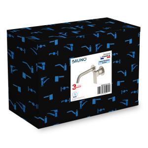 BRUNO μπαταρία νιπτήρα μπάνιου M61615-273, εντοιχισμού, αναμεικτική, ασημί | Οικιακός εξοπλισμός | elabstore.gr