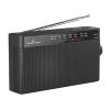POWERTECH φορητό ραδιόφωνο PT-1244 με πτυσσόμενη κεραία, μαύρο | Εικόνα & Ήχος | elabstore.gr