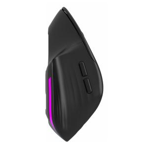 POWERTECH ασύρματο gaming ποντίκι PT-1253, 2.4GHz & Bluetooth, 1600DPI, 650mAh, RGB, μαύρο | Συνοδευτικά PC | elabstore.gr