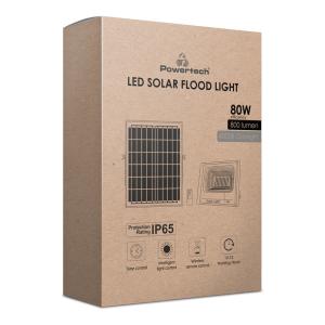 POWERTECH LED ηλιακός προβολέας PT-1267, 80W, 4000K, 800lm, 10000mA, IP65 | eLabstore.gr POWERTECH LED ηλιακός προβολέας PT-1267, 80W, 4000K, 800lm, 10000mA, IP65 | Φωτισμός | elabstore.gr