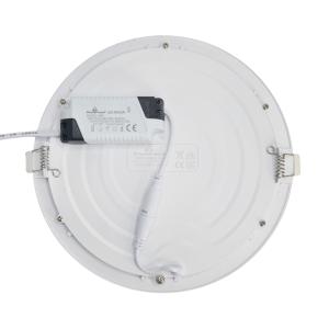 POWERTECH LED panel PT-1270 χωνευτό, 18W, Φ22cm, 4000K, 1440lm, λευκό | Φωτισμός | elabstore.gr