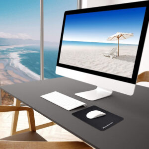 POWERTECH mouse pad PT-1292, 20x18cm, μαύρο | Συνοδευτικά PC | elabstore.gr
