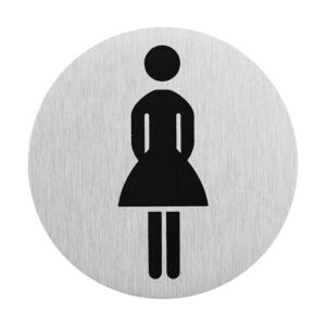 SEILFLECHTER πινακίδα WC γυναικών 972090, αυτοκόλλητη, Φ75mm | Οικιακός εξοπλισμός | elabstore.gr
