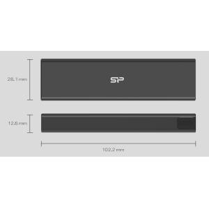 SILICON POWER θήκη για M.2 PCIe NVMe/SATA SSD PD60, tool free, 10Gbps, μαύρη | Συνοδευτικά PC | elabstore.gr