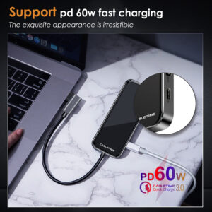 CABLETIME docking station CT-CMHD61G, 6 θυρών, USB-C σύνδεση, 4K, 60W, μαύρο | eLabstore.gr CABLETIME docking station CT-CMHD61G, 6 θυρών, USB-C σύνδεση, 4K, 60W, μαύρο | Συνοδευτικά PC | elabstore.gr
