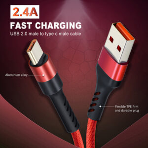CABLETIME καλώδιο USB-C σε USB CT-PU32, 12W, 480Mbps, 1m, κόκκινο | Καλώδια - Αντάπτορες | elabstore.gr