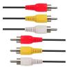 CABLETIME καλώδιο ήχου 3x RCA σε 3x RCA AV240-33N, 1.5m, μαύρο | Καλώδια - Αντάπτορες | elabstore.gr
