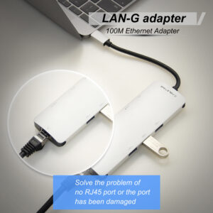 CABLETIME docking station CT-CMHD91, 9 θυρών, USB-C σύνδεση, 4K, 100W, γκρι | Συνοδευτικά PC | elabstore.gr