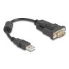 DELOCK αντάπορας USB σε RS-232 64276, 460.8Kbps, 0.25m, μαύρος | Καλώδια - Αντάπτορες | elabstore.gr